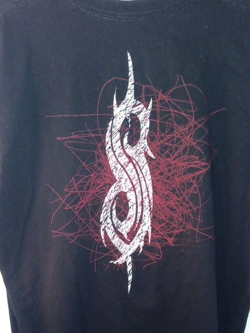 Slipknot Graphic Black Short Sleeve Tee - Red Logo Lg Unisex - Picture 4 of 5